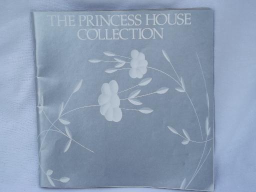 photo of 64 page Princess House glassware catalog, glass patterns vintage 1981 #1