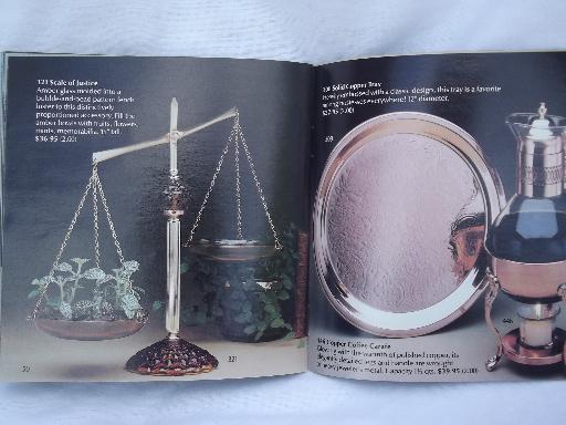photo of 64 page Princess House glassware catalog, glass patterns vintage 1981 #4