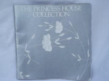 catalog photo of 64 page Princess House glassware catalog, glass patterns vintage 1981