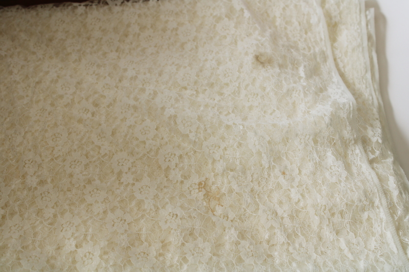 photo of 7 1/2 yards ivory lace fabric, lace yardage for curtains, tablecloth, home decor sewing  #4