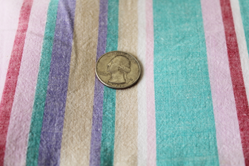 photo of 7 yds India cotton madras plaid 1980s 90s vintage fabric, light soft tropics weight shirting #4