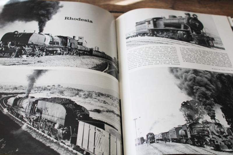 photo of 70s book last steam locomotives, Iron Rooster vintage trains photos around the world #4