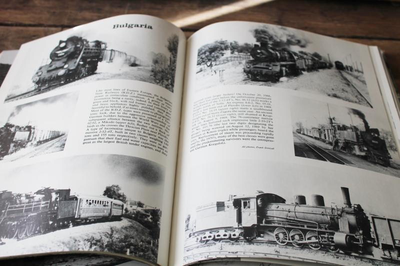 photo of 70s book last steam locomotives, Iron Rooster vintage trains photos around the world #6
