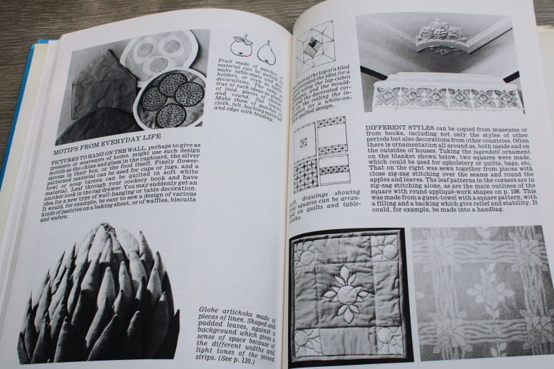 photo of 70s vintage Advanced Quilting art projects & skills Scandinavian mod design published Sweden #4