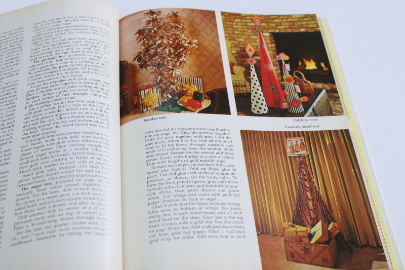photo of 70s vintage BH&G Christmas book holiday decorations to make retro decor craft projects #4
