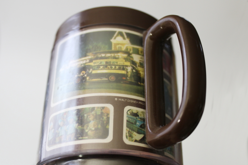 photo of 70s vintage Disneyland photos print Thermo-Serv insulated plastic mugs coffee cups #8