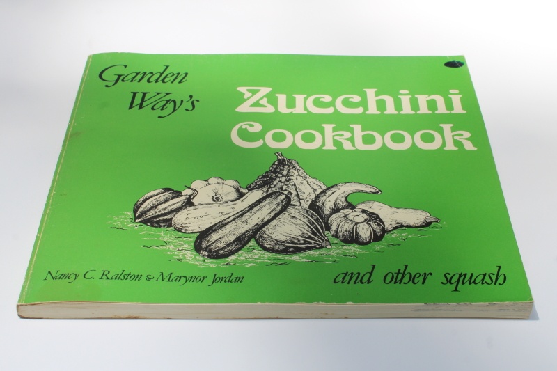 photo of 70s vintage Garden Way cookbook, Zucchini and other squash recipes  #1