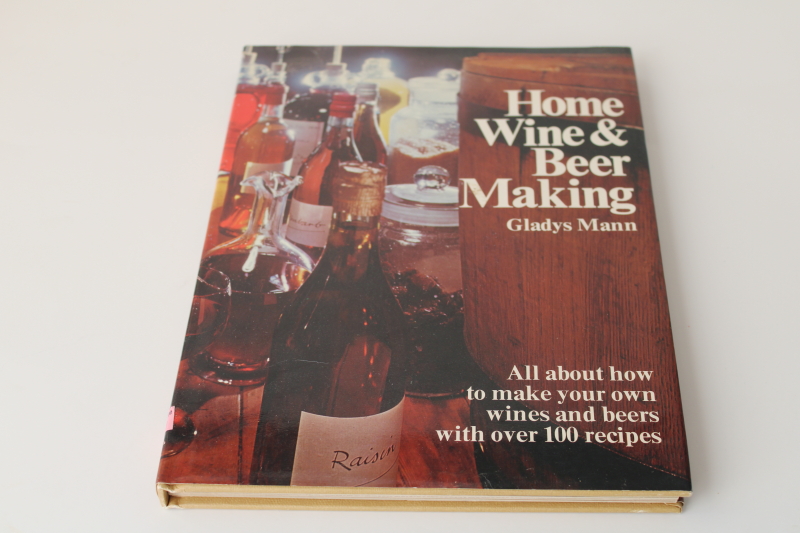 photo of 70s vintage Home Wine & Beer Making cookbook, witchy weird wildcraft wines, homebrew brewing  #1