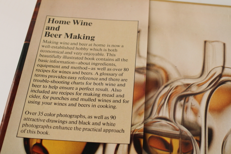 photo of 70s vintage Home Wine & Beer Making cookbook, witchy weird wildcraft wines, homebrew brewing  #2