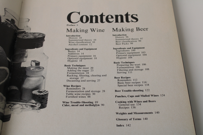 photo of 70s vintage Home Wine & Beer Making cookbook, witchy weird wildcraft wines, homebrew brewing  #4