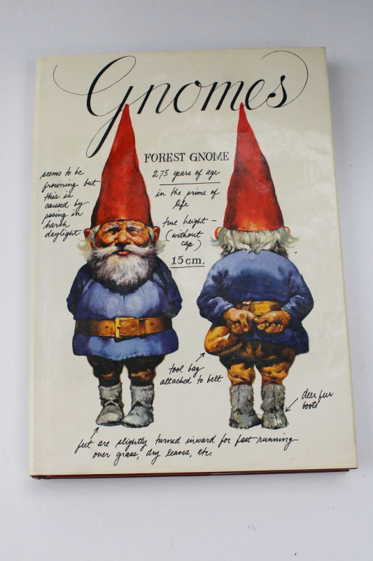 photo of 70s vintage Huygen Poortvliet The Book of Gnomes w/ dust jacket #1