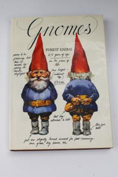 catalog photo of 70s vintage Huygen Poortvliet The Book of Gnomes w/ dust jacket