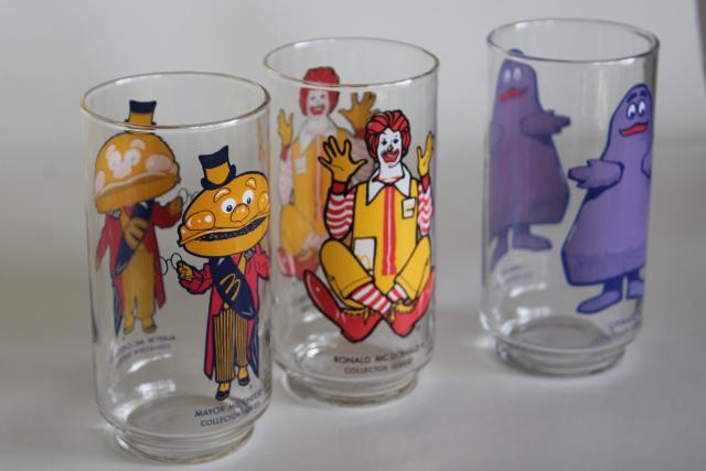 photo of 70s vintage McDonald's glasses, Ronald McDonald & friends characters #6