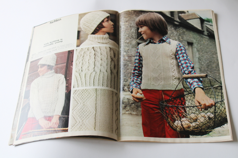 photo of 70s vintage Mon Tricot magazine, knitting & crochet French chic fashion & home accessories  #5
