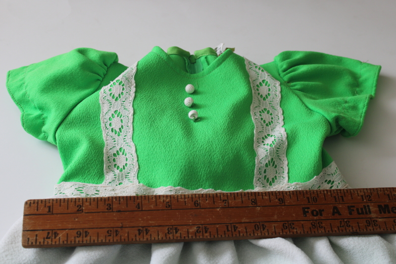 photo of 70s vintage Sears Winnie the Pooh dress little girls size 6 embroidered pinafore style  #9