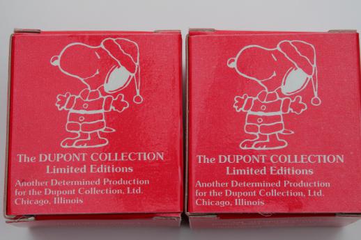 photo of 70s vintage Snoopy / Peanuts Christmas ornaments set in original boxes dated 1977 #6