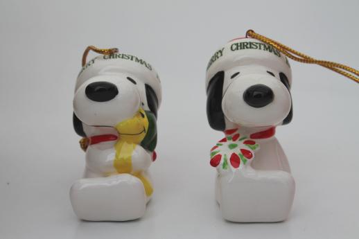 photo of 70s vintage Snoopy / Peanuts Christmas ornaments set in original boxes dated 1977 #12