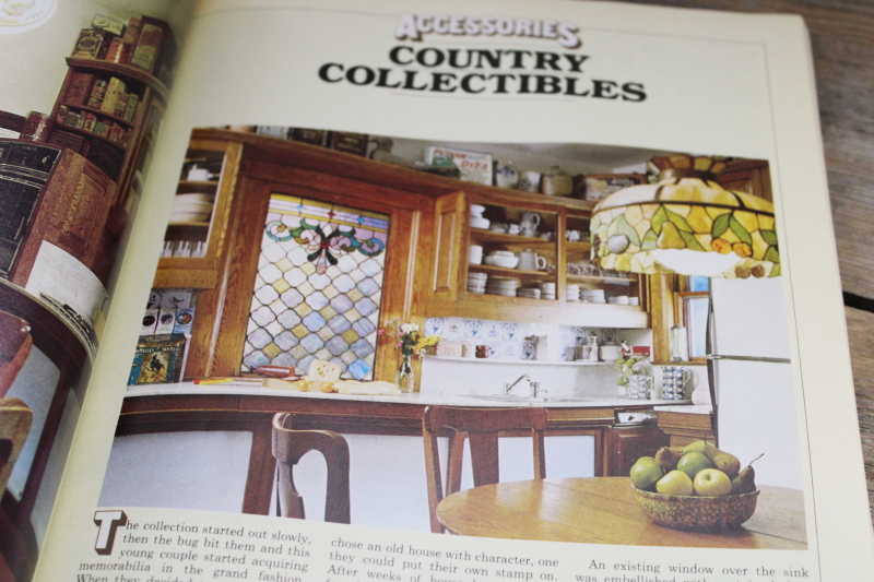 photo of 70s vintage decorating magazines, 1979 Country Home, Early American antiques  #6