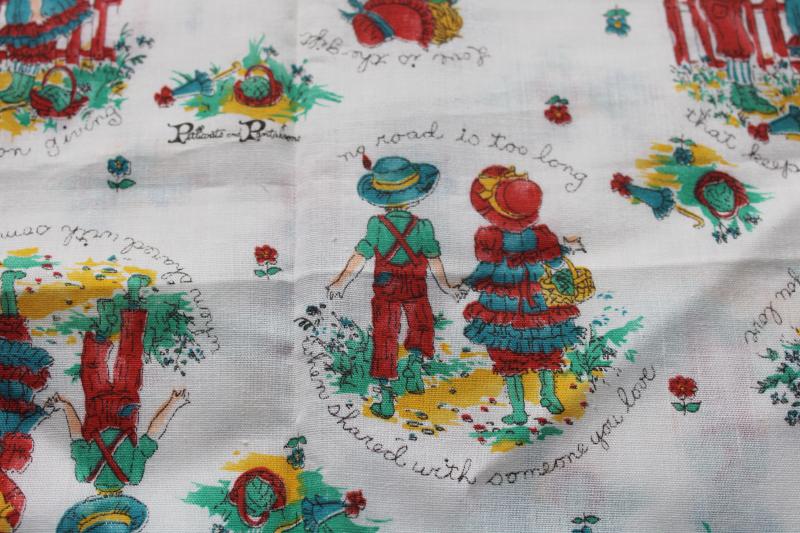 photo of 70s vintage fabric Roth / Manes Petticoats & Pantaloons print little girls & boys #2