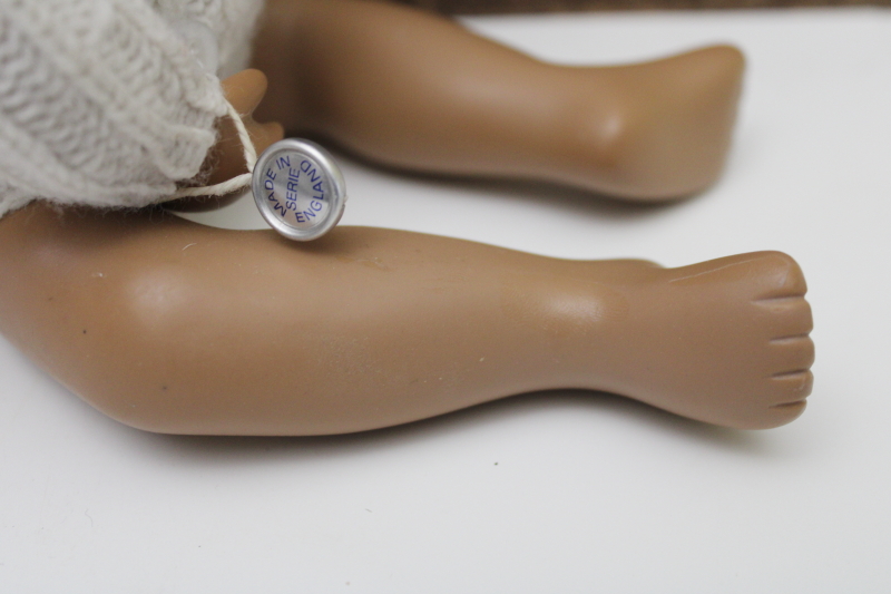 photo of 70s vintage made in England Sasha doll blonde baby doll w/ wrist tag  #3