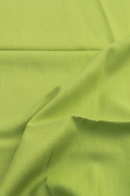 photo of 70s vintage polyester fabric, spring summer solid colors lot peach, blue, green #2