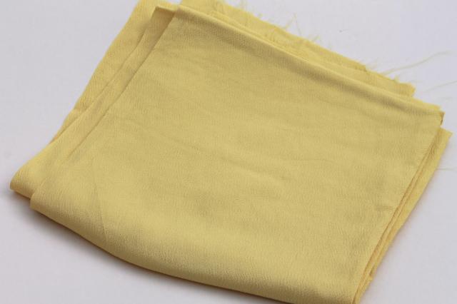 photo of 70s vintage polyester fabric, spring summer solid colors lot peach, blue, green #3