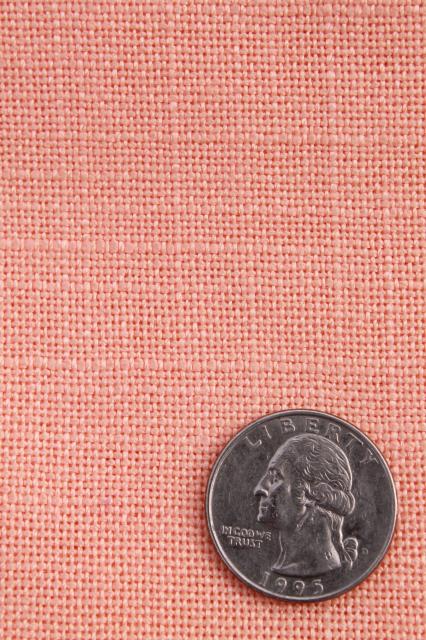 photo of 70s vintage polyester fabric, spring summer solid colors lot peach, blue, green #7