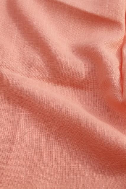 photo of 70s vintage polyester fabric, spring summer solid colors lot peach, blue, green #8