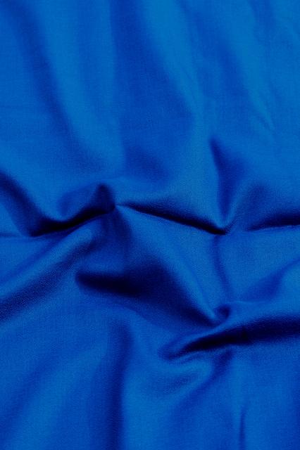 photo of 70s vintage polyester fabric, spring summer solid colors lot peach, blue, green #11