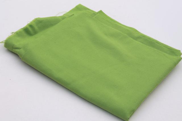 photo of 70s vintage polyester fabric, spring summer solid colors lot peach, blue, green #12