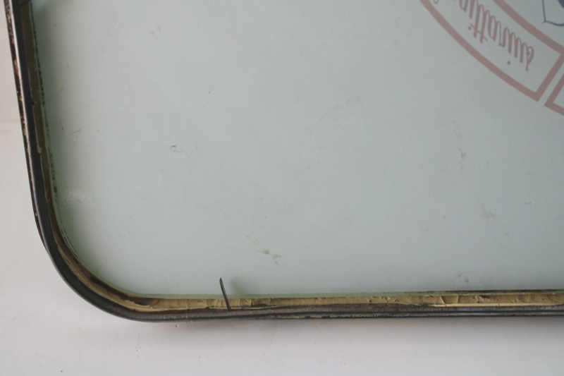 photo of 70s vintage zodiac design glass cutting board, kitchen counter saver  #4
