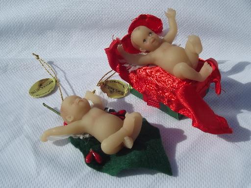 photo of 8 Ashton Drake baby angels Christmas babies ornaments, little dolls #5