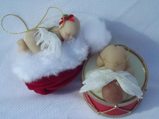 photo of 8 Ashton Drake baby angels Christmas babies ornaments, little dolls #6