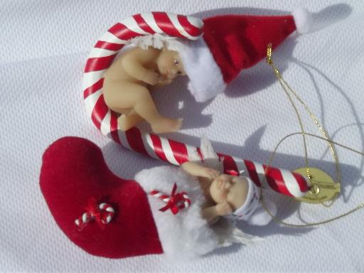 photo of 8 Ashton Drake baby angels Christmas babies ornaments, little dolls #8