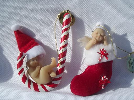 photo of 8 Ashton Drake baby angels Christmas babies ornaments, little dolls #9