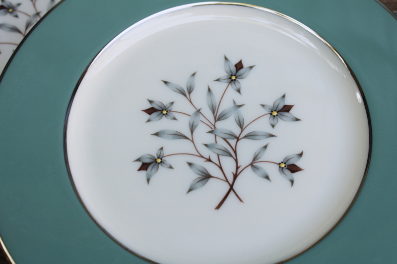 photo of 8 Kingsley Lenox china salad plates never used vintage set in perfect condition  #3