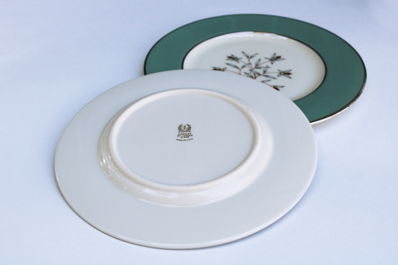 photo of 8 Kingsley Lenox china salad plates never used vintage set in perfect condition  #4