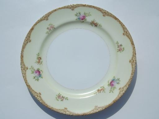 photo of 8 vintage Meito hand-painted Japan china bread and butter or dessert plates #2