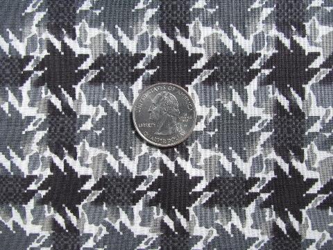 photo of 8 yards deco moderne black/grey print cotton dress weight fabric #1