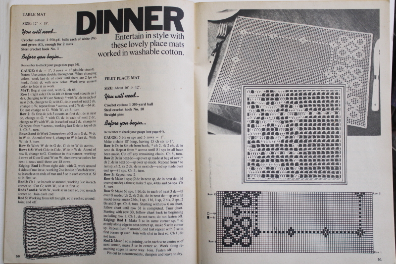 photo of 80 projects to crochet & knit, vintage McCalls needlework patterns, hippie retro! #4