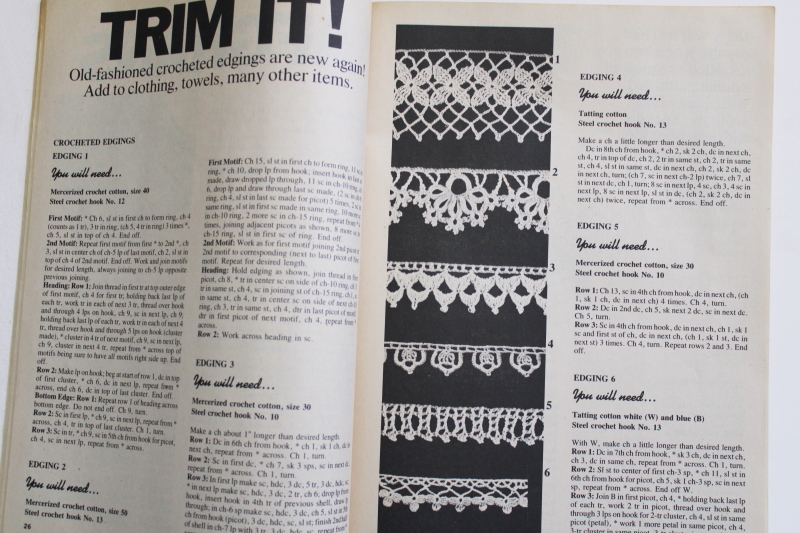 photo of 80 projects to crochet & knit, vintage McCalls needlework patterns, hippie retro! #5