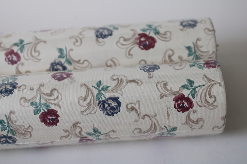 photo of 80s 90s vintage wallpaper cottagecore floral print, sealed double rolls vinyl wall paper for kitchen  #3
