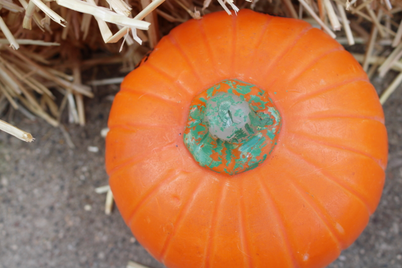 photo of 80s vintage Halloween candle BIG jack o lantern figural candle whipped wax pumpkin  #4