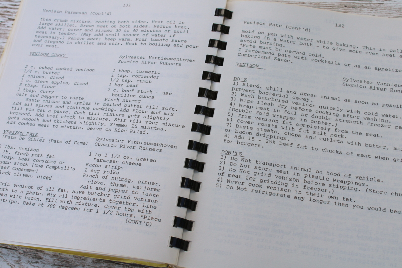 photo of 80s vintage community cookbook Association of Wisconsin Snowmobile Clubs  #4