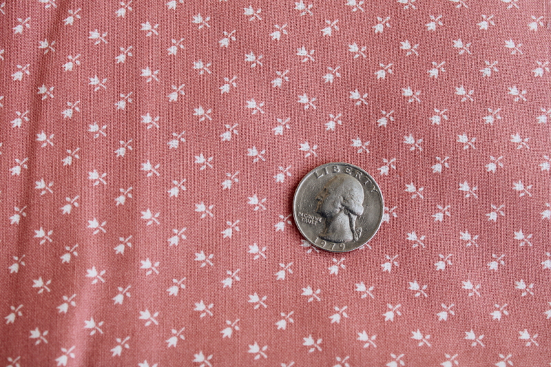 photo of 80s vintage prairie girl style rose sprig print cotton fabric, 6+ yards #2