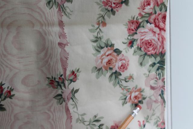 photo of 90s Cyrus Clark fabric, Harriett floral cotton chintz shabby chic vintage #3