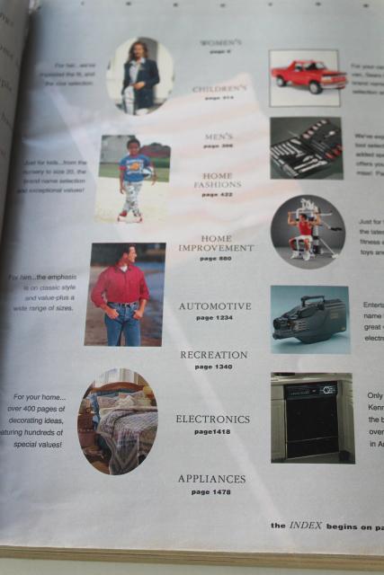 photo of 90s Sears catalog big book Spring Summer 1993 vintage electronics, fashion, home goods #5