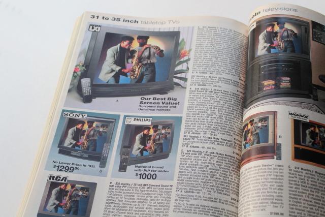 photo of 90s Sears catalog big book Spring Summer 1993 vintage electronics, fashion, home goods #11