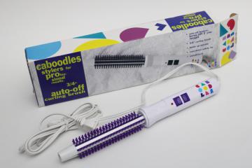 90s vintage Caboodles curling brush never used, very retro original box!