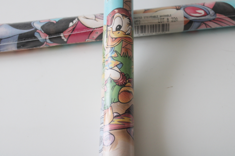 photo of 90s vintage Disney wallpaper border sealed, Minnie Mickey Mouse Donald Duck #4